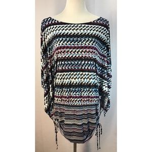 Dolman Sleeve Ruched Sides Tunic